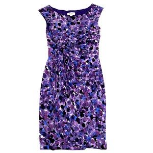 Dressbarn Women’s Midi Petite Circle Pattern Dress